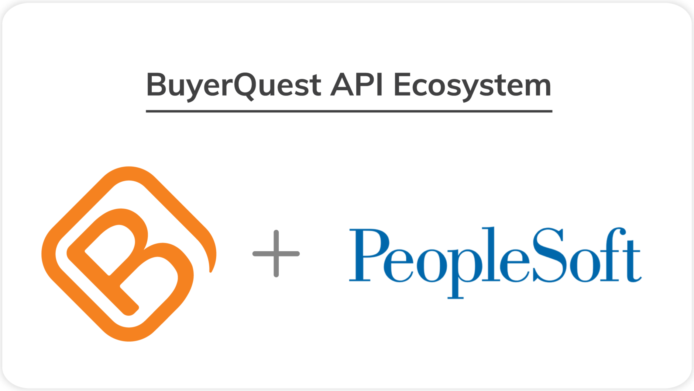 BuyerQuest PeopleSoft ERP diagram